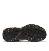 Bota de trekking Columbia modelo Crestwood Mid Waterproof, color marrón con detalles en rosa. Confeccionada con una combinación de cuero y malla, cuenta con tecnología impermeable Omni-Tech, entresuela TechLite para amortiguación y suela Omni-Grip para tracción en diversos terrenos.