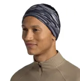 Bufanda tubular multifuncional Buff, modelo Original Ecostretch, con diseño estampado camuflado en tonos grises y negros. Accesorio versátil, ligero y transpirable, ideal para protección solar y actividades al aire libre.