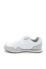 Championes deportivos Fila Cress, modelo para hombre en color blanco con detalles en gris y azul marino.