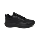 Championes de running 361º, color negro, con diseño de malla transpirable y refuerzos sintéticos. Presentan suela de plataforma con tecnología de amortiguación y cierre mediante cordones.