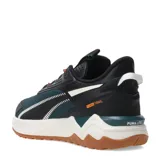 Championes Puma Extend Lite para hombre, color verde, negro y naranja.