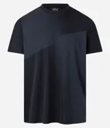 Remera deportiva Get Over de manga corta y cuello redondo, en color verde militar con diseño de paneles con textura geométrica. Confeccionada en tejido de poliéster respirable con tecnología Dry y protección UV.