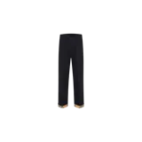 Pantalón casual de corte recto en color azul marino, con detalle de vuelta en el dobladillo con el clásico patrón de cuadros de Burberry.