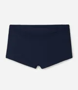Sunga masculina tipo bóxer color negro, confeccionada en microfibra liviana de poliamida con acabado texturado.