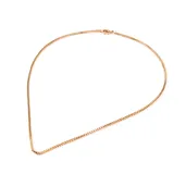 Cadena dorada de acero enchapado, de eslabones pequeños.