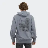 Buzo gris con capucha y logo O'Neill estampado en el pecho.