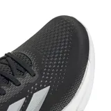 Championes de running Adidas Supernova Stride 2, color negro con detalles plateados y suela blanca.