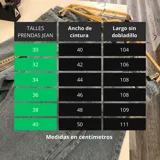 Pantalón de jean negro con corte holgado y tiro medio.