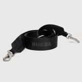 Correa ajustable para cartera o bolso, confeccionada en cinta de nylon negra con el logo de la marca estampado en tono sobre tono. Incluye herrajes metálicos plateados con mosquetones en los extremos para una fácil sujeción.