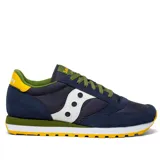 Championes Saucony Jazz Original, color azul marino con detalles en blanco, amarillo y verde.