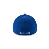 Gorra New Era color azul con el logo de los Toronto Blue Jays bordado en el frente.