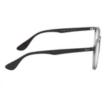Armazón para lentes Ray Ban modelo 7046/51, color gris transparente, con forma redonda.