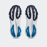 Championes de running Asics modelo Gel Pulse 17, color azul marino con detalles en naranja y suela blanca con tecnología FF BLAST y GEL.