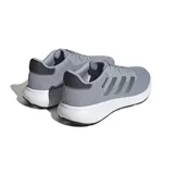Championes Adidas Response color gris con detalles plateados y suela blanca.