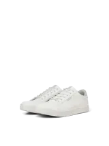 Championes blancos de Jack & Jones con suela de goma, puntera redonda y forro de malla.