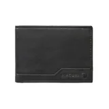 Billetera negra marca Rip Curl, modelo Ridge Pu All Day, confeccionada en poliuretano con logo de la marca en la parte inferior.