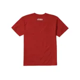 Remera negra de algodón con logo de Etnies en el cuello y estampado frontal con el logo de Independent en color blanco.