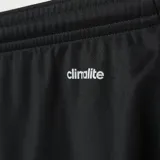 Short deportivo Adidas Parma 16 de hombre, color negro con logo blanco.