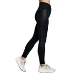 Calza larga de running Saucony Solstice, color negro, con cintura alta y bolsillos laterales.