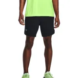 Short deportivo Under Armour de hombre, color gris, con calza interior negra y logo de la marca en la pierna izquierda.