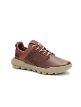Championes Caterpillar modelo Hex Lite Leather, color marrón, confeccionados en cuero con suela de EVA ligera y entresuela texturizada.