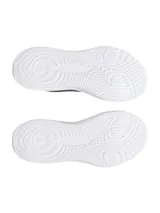 Championes de entrenamiento Under Armour modelo Dynamic 2, color negro con suela blanca. Presentan parte superior de tejido UA IntelliKnit para mayor suavidad y sujeción, mediasuela Flow para amortiguación reactiva y estabilidad lateral, y diseño sin suela de goma para una pisada más ligera.