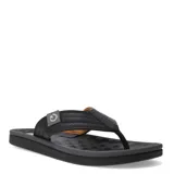 Sandalias tipo ojota para hombre, con diseño ergonómico y plantilla anatómica. Presentan tiras anchas de material sintético con textura y detalle de logo circular en el lateral.