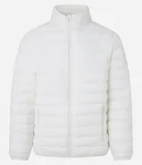 Campera puffer ultraligera Marfinno color negro, con cuello alto, cierre frontal por cremallera y bolsillos laterales.