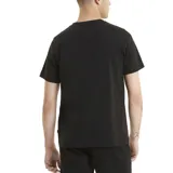 Remera Puma de hombre color negro, de corte clásico, con cuello en V y logo estampado en el pecho.