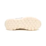 Sneaker Caterpillar modelo Hex Lite, color malva metalizado con suela de plataforma color crema. Presenta cordones al tono, logo de la marca en el lateral y en la lengüeta, con diseño ergonómico y suela de EVA para mayor tracción.