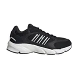 Championes adidas modelo Crazychaos 2000, de diseño deportivo en color negro con detalles en blanco. Presentan una estructura de malla y materiales sintéticos, con las icónicas tres tiras laterales en contraste y una entresuela con tecnología Cloudfoam para mayor amortiguación.