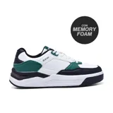 Championes Hi-Tec Apolo color negro con detalles en gris y suela blanca.