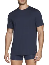 Pack de 3 camisetas Tommy Hilfiger de algodón azul marino.