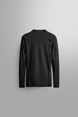 Camiseta técnica de manga larga Zara Athleticz, color marrón, de ajuste slim fit con cuello redondo y costuras decorativas.