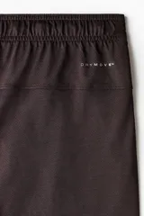 Short deportivo de tejido funcional con tecnología DryMove para absorción de sudor. Presenta corte estándar, cintura elástica con cordón de ajuste, bolsillos laterales al bies, un bolsillo con cierre y aberturas en el bajo.