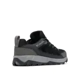 Championes de trekking Columbia Strata Trail Low WP, color negro con detalles en gris. Presentan tecnología impermeable Omni-Tech, entresuela TechLite para amortiguación y suela Omni-Grip para tracción en diversos terrenos.