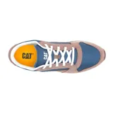 Championes Caterpillar modelo Ventura Vintage, color marrón y azul, con cordones blancos y suela de goma.