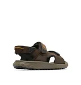 Sandalias de senderismo Columbia modelo Konos Hiker 3-Strap para hombre, color marrón, con tres correas de ajuste con velcro, plantilla con tratamiento antimicrobiano y suela de alta tracción.