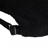 Gorra Adidas Originals modelo Corduroy, color negro con textura de pana, visera curvada y logo del trifolio bordado en el frente.