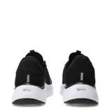 Championes Puma Softride Mayve 2 de mujer, en color negro con suela blanca. Diseño con capellada de tejido knit transpirable, detalles sintéticos, cordones tono sobre tono, logo de la marca en la lengüeta y el icónico felino plateado en el lateral.