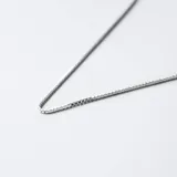 Cadena de plata 925 con eslabones cuadrados tipo veneciana.