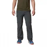 Pantalón convertible para hombre, color gris oscuro, con diseño funcional que permite retirar las perneras mediante cremalleras para convertirlo en short. Cuenta con cintura parcialmente elástica, cinturón integrado, múltiples bolsillos cargo y de seguridad, y tecnología de protección solar y absorción de humedad.