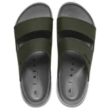 Ojotas Reef Oasis Double Up color verde con base gris.