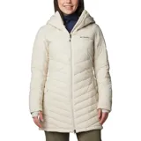 Campera acolchada de largo medio con tecnología termorreflectante, aislamiento sintético reciclado y acabado resistente a la humedad. Cuenta con capucha, cierre frontal completo, bolsillos laterales con cremallera y puños con orificios para pulgares.