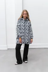 Pantalón Oxford de viscosa color borgoña.