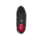 Zapatillas de skate éS modelo Caspian, color negro con detalles en blanco.