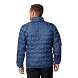 Campera técnica Columbia con tecnología Omni-Heat y construcción HeatSeal sin costuras. Presenta un diseño acolchado con aislamiento de plumón, cierre frontal completo, cuello alto con protección para la barbilla y bolsillos laterales con cremallera.