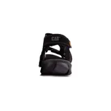 Sandalias CAT Giles de hombre, color negro, con ajuste de velcro.