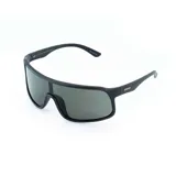 Lentes de sol MDQ modelo Byron, con armazón envolvente color negro texturizado y lentes oscuros.