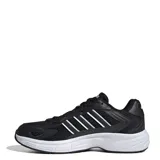 Championes deportivos Adidas modelo Eclyptix 2000, color negro con detalles en blanco. Presentan una parte superior de malla transpirable con refuerzos sintéticos, las icónicas tres bandas laterales en blanco y una suela de goma blanca con tecnología Adiwear para mayor durabilidad.
